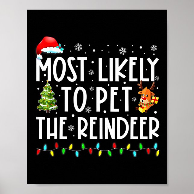 Póster Lo Más Probable Para Mascota A Los Navidades De La (Frente)