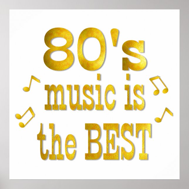 Póster Lo mejor de los 80 (Frente)