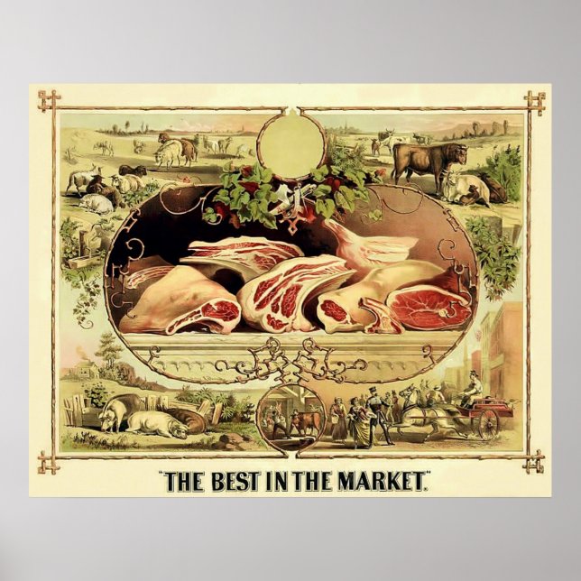 Póster Lo mejor del mercado ~ 1872. (Frente)