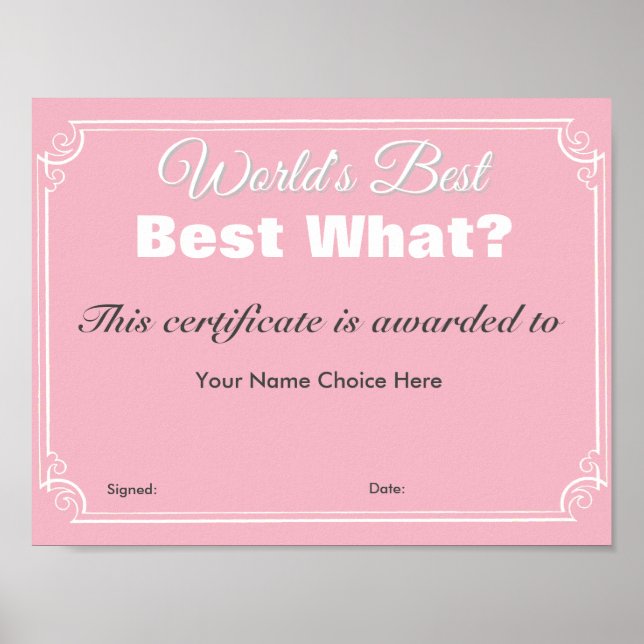 Póster Lo mejor del mundo (Frente)