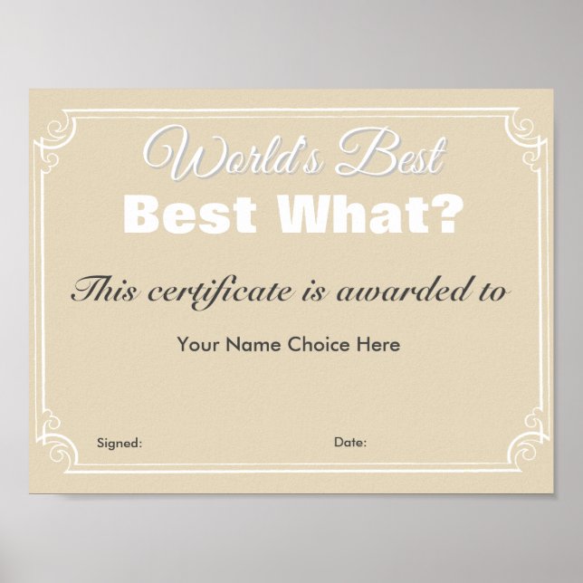 Póster Lo mejor del mundo (Frente)