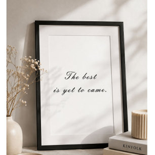 Póster Lo Mejor Está Por Llegar Minimalista Motivacional