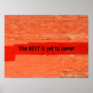 Póster "¡Lo mejor está por venir!" Personalizada
