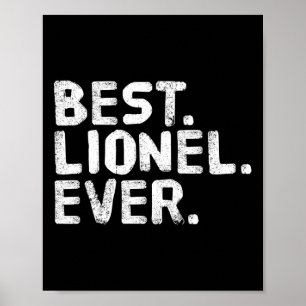 Póster Lo mejor. Lionel. Nunca. Chiste de nombres persona