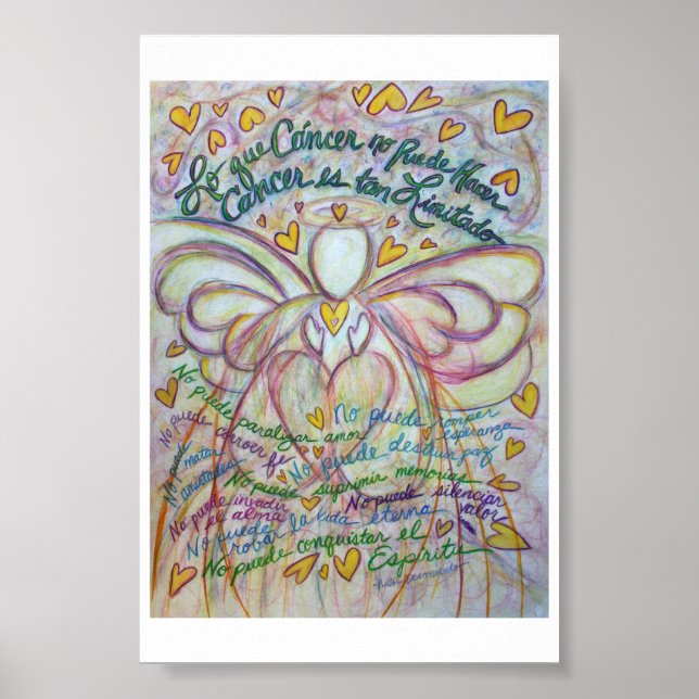 Póster Lo que Cáncer no puede hacer Angel Poster Print (Frente)