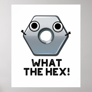 Póster Lo que el hexágono hexagonal forma un bollo