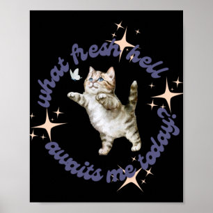 Póster Lo que el infierno fresco me espera hoy