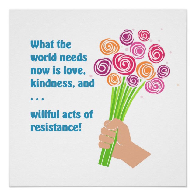 Póster Lo que el mundo necesita ahora (Anverso)