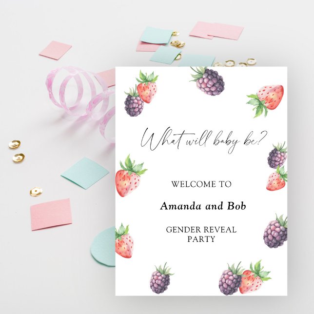 Póster Lo que hará el bebé es género revelar bienvenido (Subido por el creador)