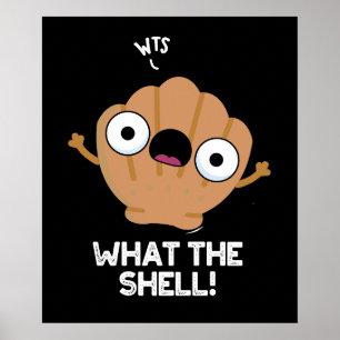 Póster Lo Que La Falsa Shell De Mar Pun Dark BG