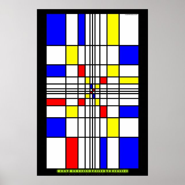 Póster Lo que Mondrian no pudo darse cuenta (Frente)