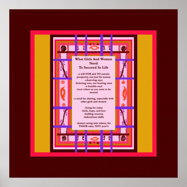 Póster Lo Que Necesitan Las Chicas Y Las Mujeres, Éxito E (Frente)