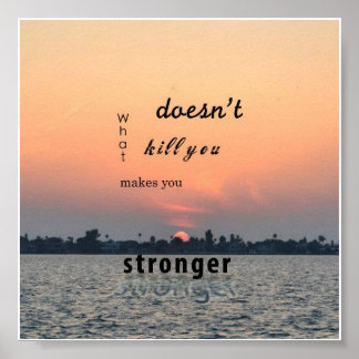 Póster Lo que no te mata te hace más fuerte