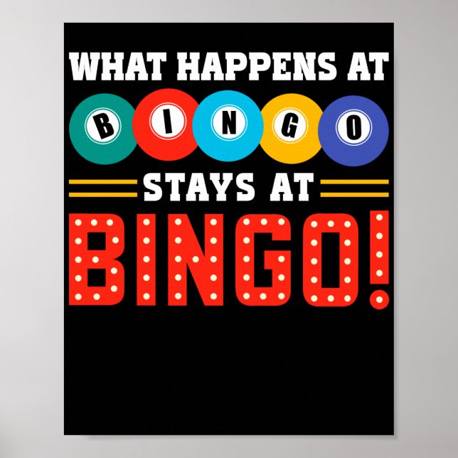 Póster Lo Que Pasa En BingoStays En Bingo Funny Lucky (Frente)