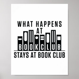 Póster Lo que pasa en el club de libros se queda en el cl