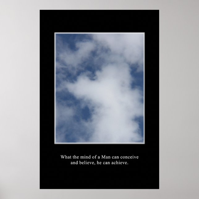Póster Lo que se puede concebir, se puede lograr (Frente)