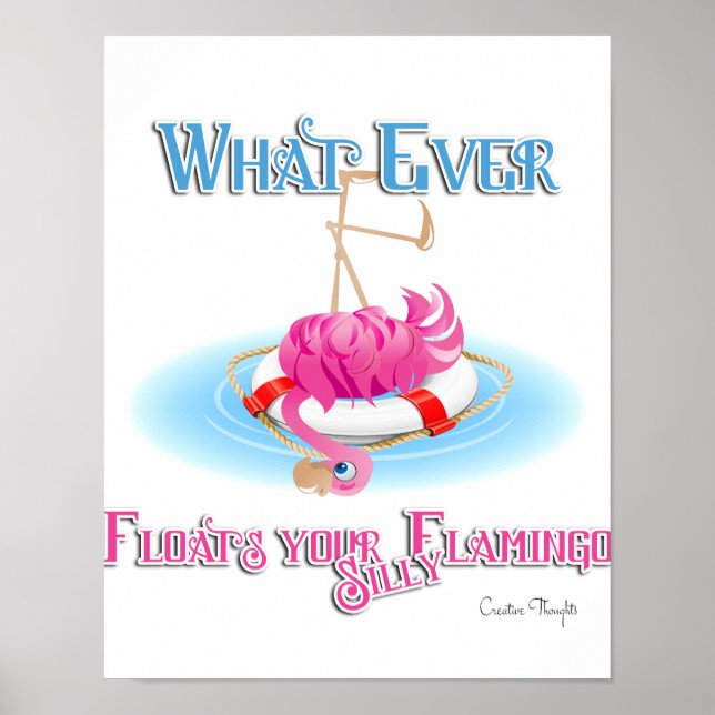 Póster Lo que sea que flote tu estúpido Flamingo (Frente)