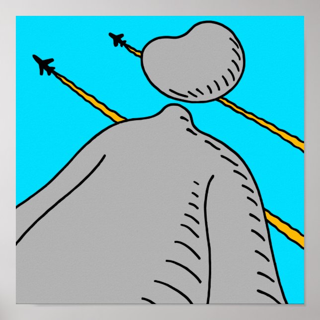 Póster Lo que siento más allá del cielo azul. (Frente)