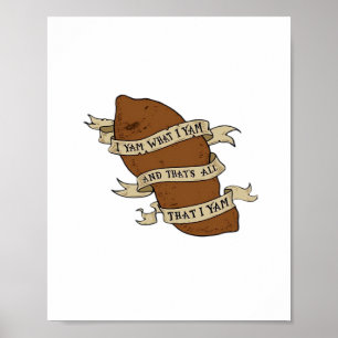 Póster Lo que soy gracioso es la cita clásica