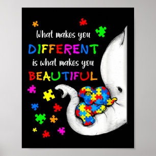 Póster Lo que te hace diferente madre elefante hijo de au