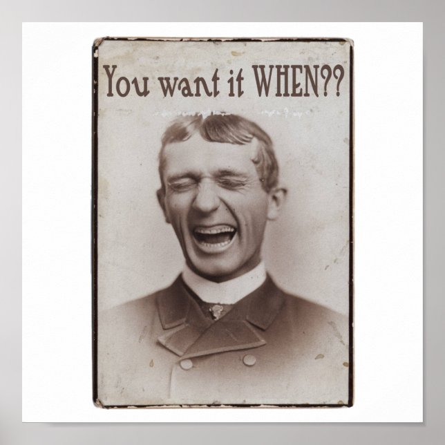 Póster ¿Lo Quieres Cuando? (Frente)