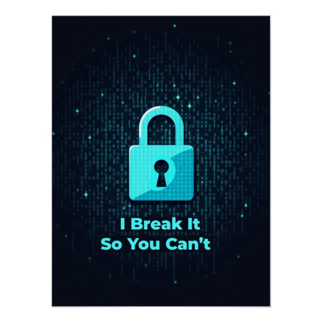 Póster Lo rompo para que no puedas (Anverso)