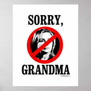 Póster Lo siento, abuela - Anti Hillary - png.png