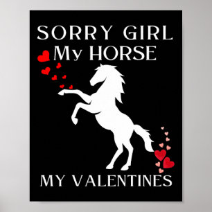 Póster Lo Siento Chica Mi Caballo Es Mi Despojo De Caball