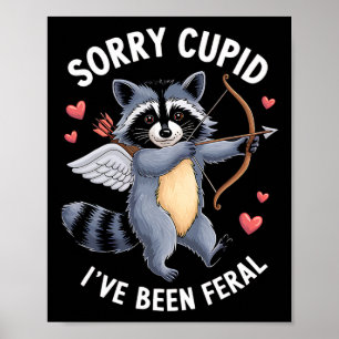 Póster Lo siento Cupido He Sido un Pareja de San Valentín