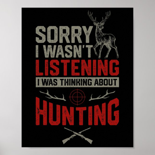 Póster Lo siento, no escuché que estaba pensando sobre (Frente)