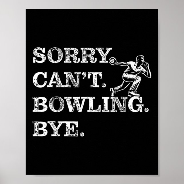 Póster Lo siento, no puedo aguantar la boca - Funny Bowle (Frente)
