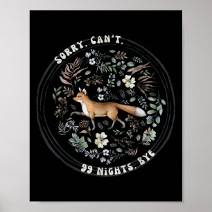 Póster Lo siento, no puedo pasar 99 noches despidiéndome,