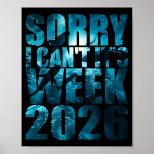 Póster Lo siento, no puedo semana 2026 divertido concienc