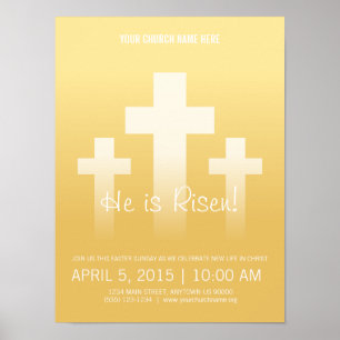 Póster ¡Lo suben! Poster adaptable de pascua domingo