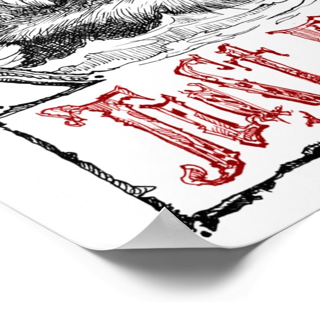 Póster Lo último no creo. ¡Simplemente Dibuja! Póster! (Esquina)