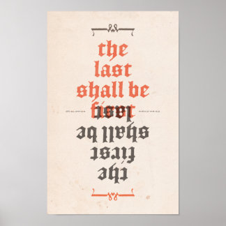 Póster Lo último será primero