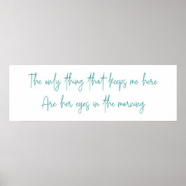 Póster Lo único que me mantiene aquí