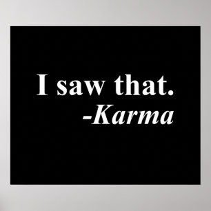 Póster Lo Vi. -Karma