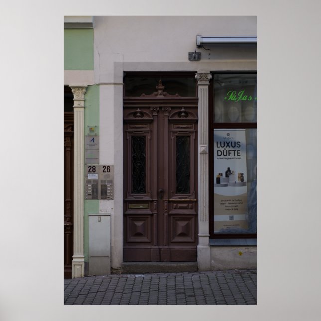 Póster Löbau: Una puerta clásica en Sajonia (Frente)