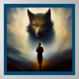 Póster Lobo animal espiritual 2