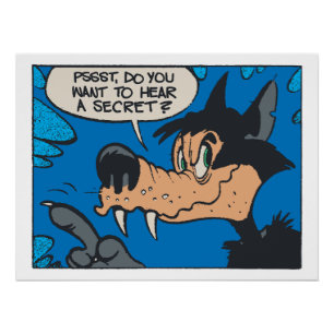 Póster Lobo Aullador Como Yo • ¿Quieres Saber Un Secreto?