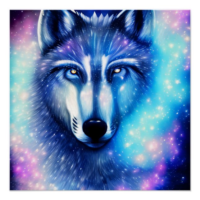 Póster Lobo cósmico (Anverso)
