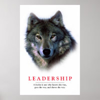 Lobo de liderazgo Inspirador creativo