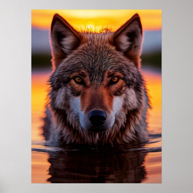 Póster Lobo de Yellowstone (Frente)
