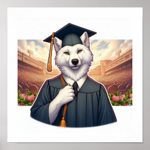 Póster Lobo Graduado