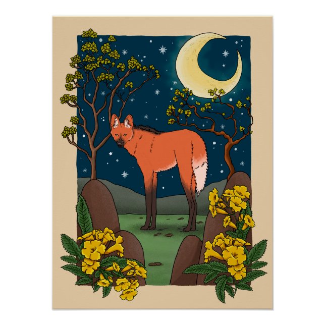 Poster Lobo Guará (Anverso)