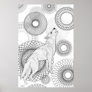 Póster Lobo Inteligente