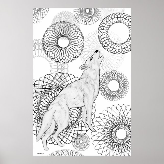 Póster Lobo Inteligente (Frente)