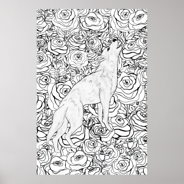 Póster Lobo Inteligente (Frente)