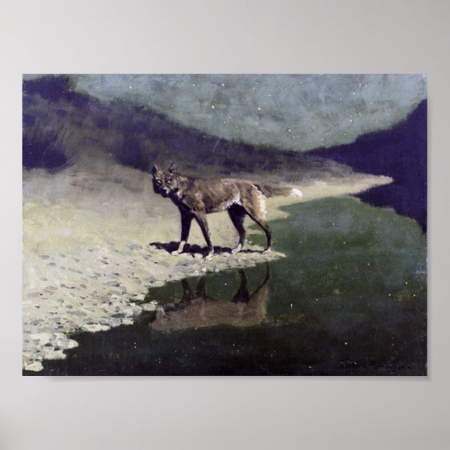 Póster Lobo lunar (Frente)